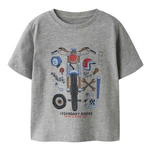 Name It T-shirt maniche corte unisex adulto grigia