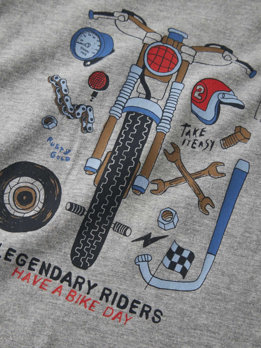 Name It T-shirt maniche corte unisex adulto grigia - immagine 4