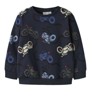 Felpa unisex Name It Nmmbrett in blu navy comoda e versatile