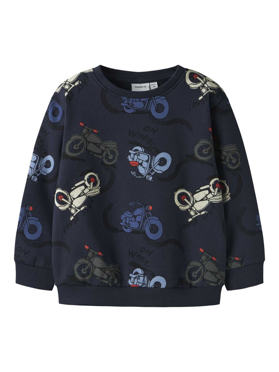 Felpa unisex Name It Nmmbrett in blu navy comoda e versatile - immagine 2