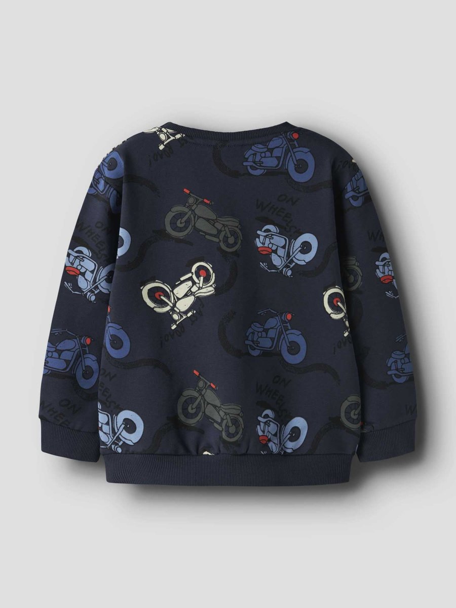 Felpa unisex Name It Nmmbrett in blu navy comoda e versatile - immagine 3