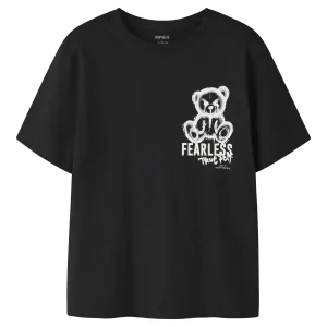 T-shirt unisex Name It con stampa Fearless True Self nera