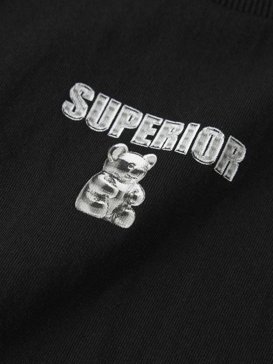 T-shirt unisex adulto Name It NkmDivol nera con stampa Superior - immagine 4