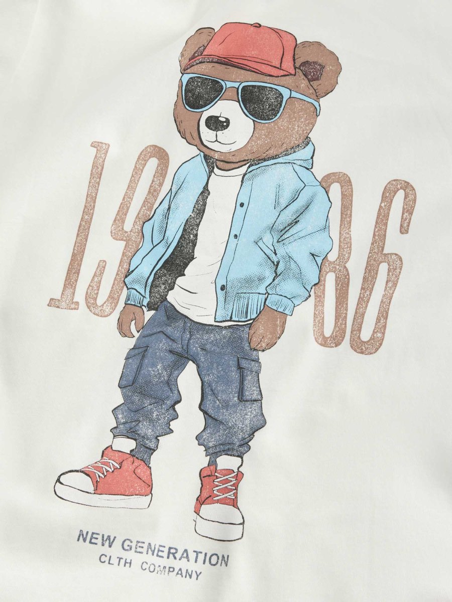 T-shirt maniche corte Name It Cloud bianca unisex adulto - immagine 4