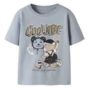 T-shirt unisex in cotone organico blu Name It