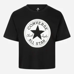 T-SHIRT BASIC CON STAMPA CONVERSE ALL STAR DA BAMBINA NERO