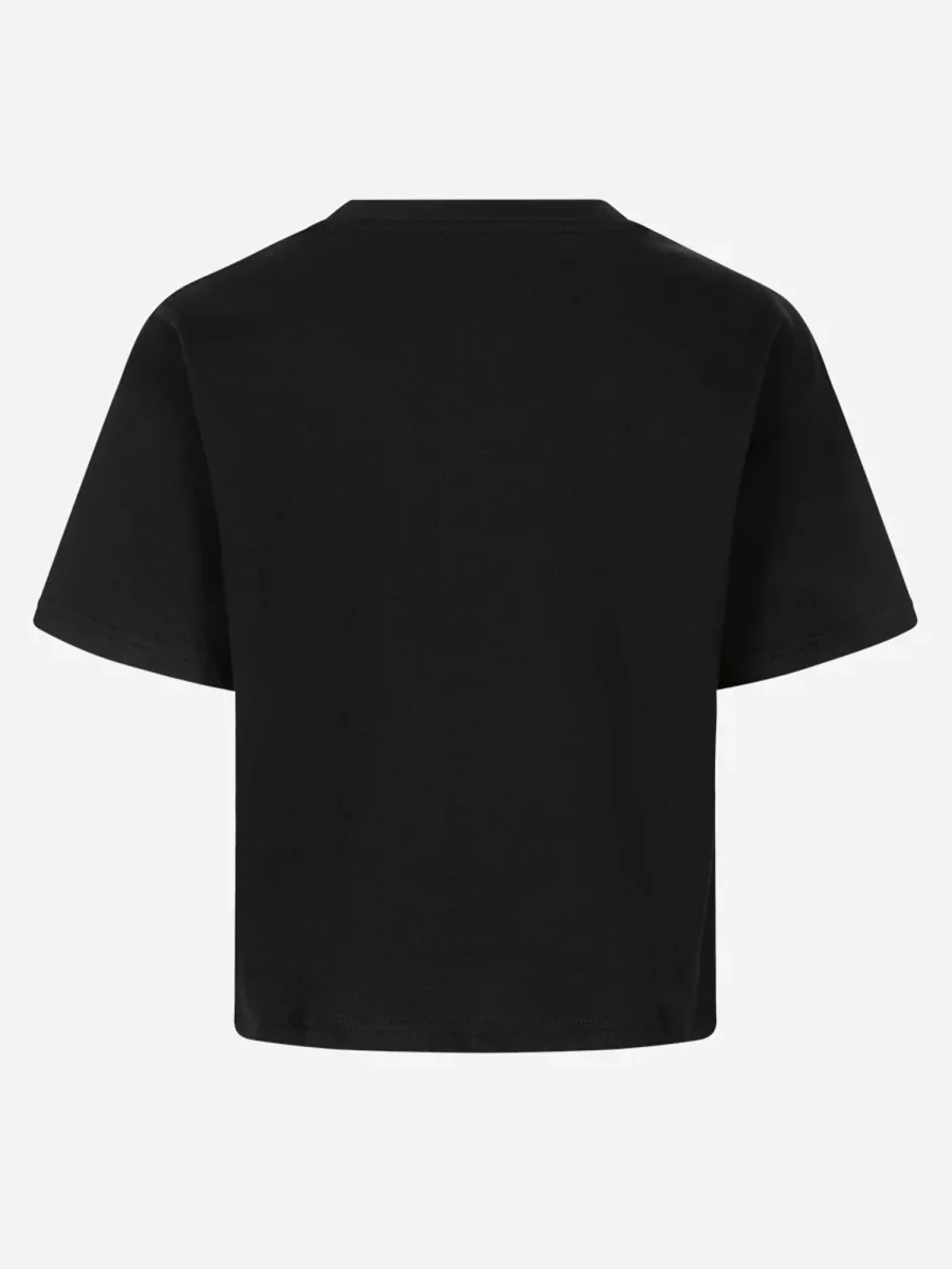 T-SHIRT BASIC CON STAMPA CONVERSE ALL STAR DA BAMBINA NERO - immagine 3