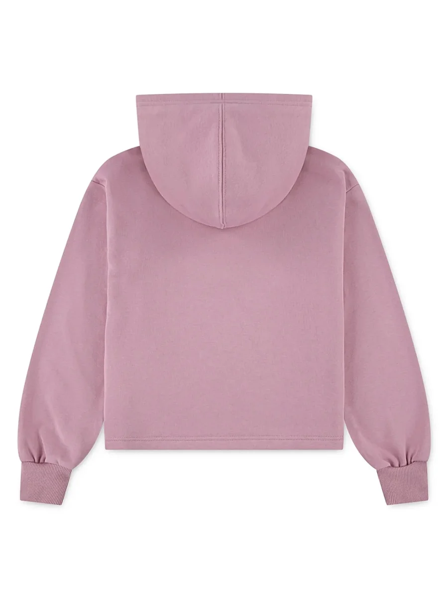 FELPA LOOSE FIT CONVERSE ALL STAR DA BAMBINA ROSA - immagine 4