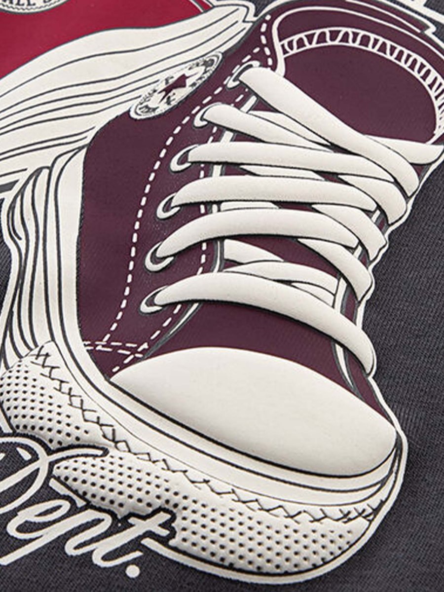 T-SHIRT GIROCOLLO CONVERSE ALL STAR DA BAMBINA GRIGIO - immagine 4