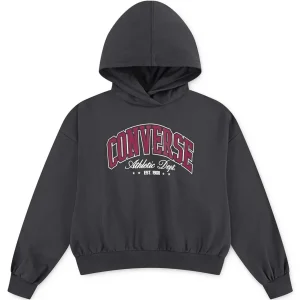 FELPA CON CAPPUCCIO CONVERSE ALL STAR DA BAMBINA GRIGIO