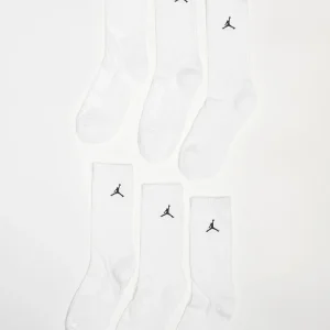 CALZE 6 PAIA JORDAN DA BAMBINI BIANCO