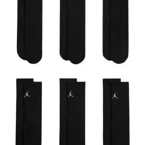 CALZE 6 PAIA JORDAN DA BAMBINI NERO