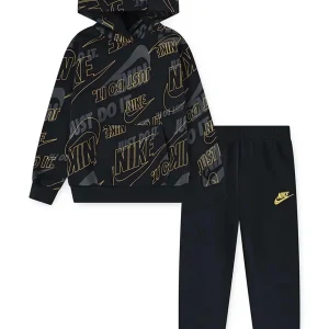 TUTA FELPA+PANTALONE NIKE JUNIOR UNISEX NERO