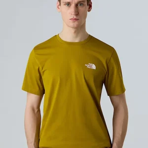 T-SHIRT SIMPLE DOME THE NORTH FACE DA UOMO OCRA