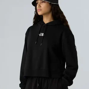 FELPA CROPPED ESSENTIAL THE NORTH FACE DA DONNA NERO