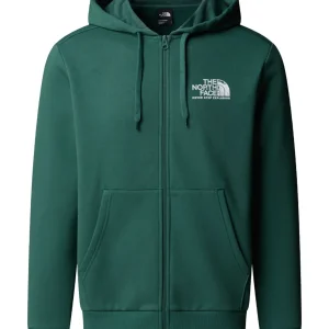FELPA CON CAPPUCCIO BLANCA PEAK THE NORTH FACE DA UOMO VERDE