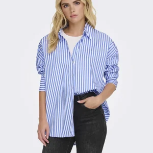 CAMICIA VESPER JACQUELINE DE YONG DA RAGAZZA BIANCO BLU