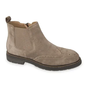 STIVALETTO SCAMOSCIATO CON ZIP VALLEVERDE DA UOMO TORTORA