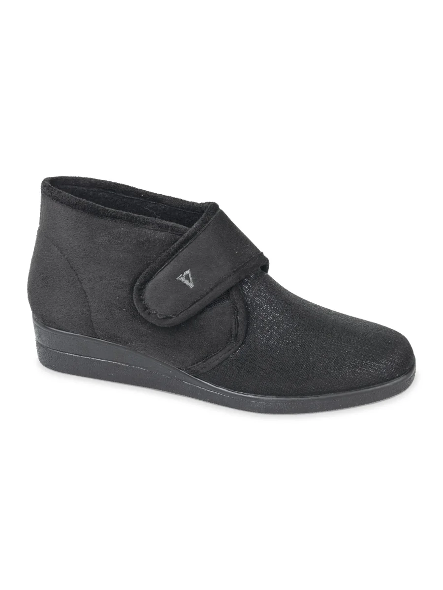 CIABATTA CON STRAP VALLEVERDE DONNA NERO