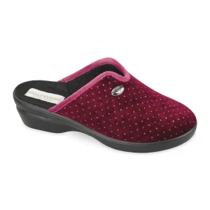 CIABATTA CON STRASS VALLEVERDE DONNA BORDEAUX