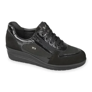 SNEAKERS CON ZEPPA VALLEVERDE DONNA NERO