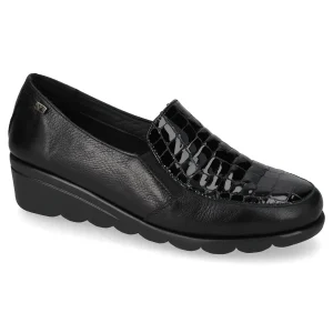 MOCASSINO CON ZEPPA VALLEVERDE DONNA NERO