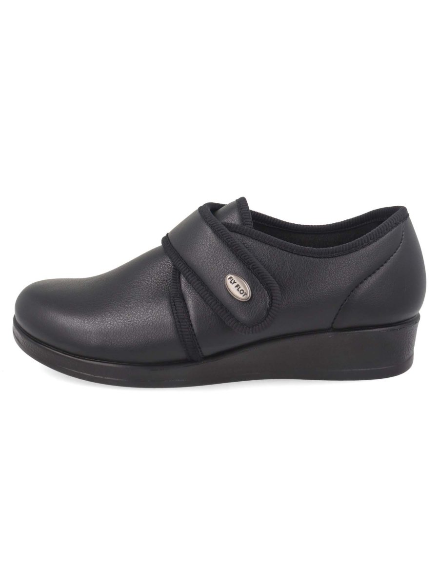 PANTOFOLA CHIUSA CON STRAPPO FLY FLOT DA DONNA NERO - immagine 2
