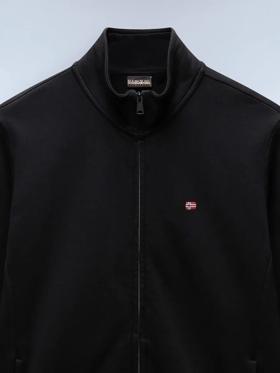 FELPA CON ZIP BALIS NAPAPIJRI DA UOMO NERO - immagine 3