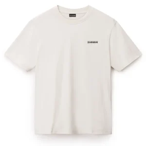 T-SHIRT SMALLBOX NAPAPIJRI DA UOMO PANNA