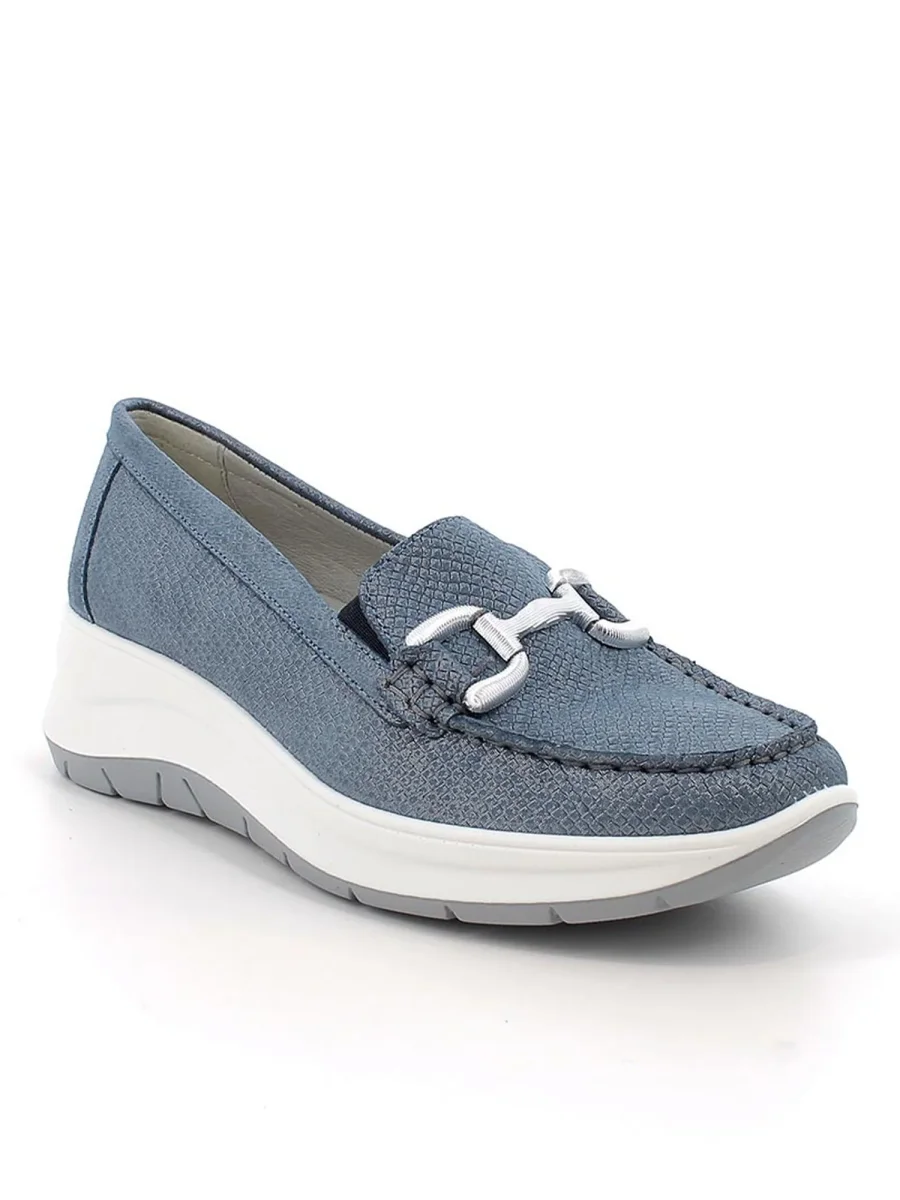 MOCASSINO BLU IGI&CO MARGO CON FIBBIA DA DONNA - immagine 3