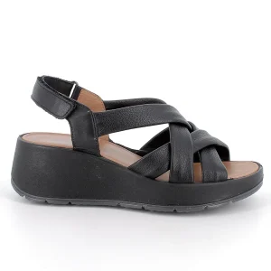 SANDALO NERO IGI&CO CON ZEPPA CAROLA DA DONNA