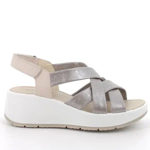 SANDALO TAUPE IGI&CO CON ZEPPA CAROLA DA DONNA