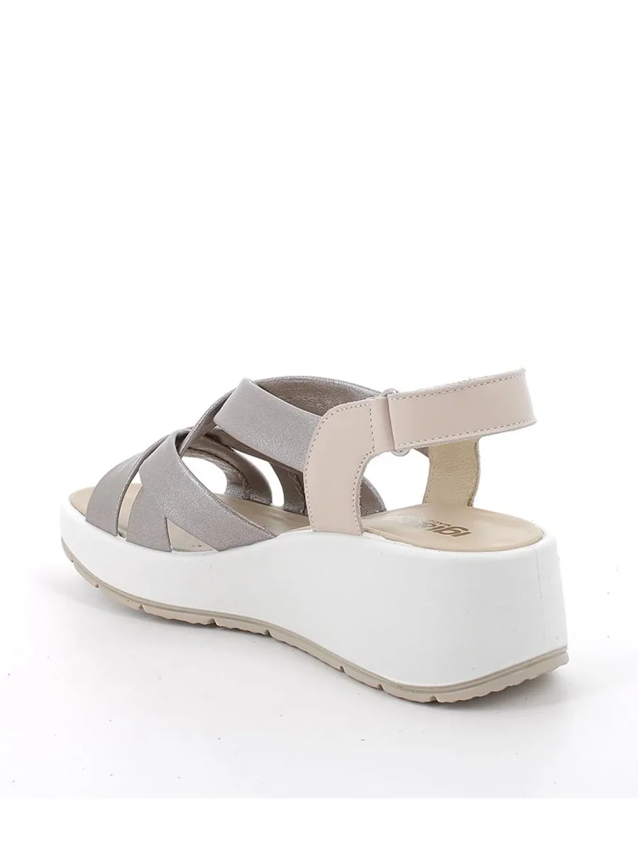 SANDALO TAUPE IGI&CO CON ZEPPA CAROLA DA DONNA - immagine 4