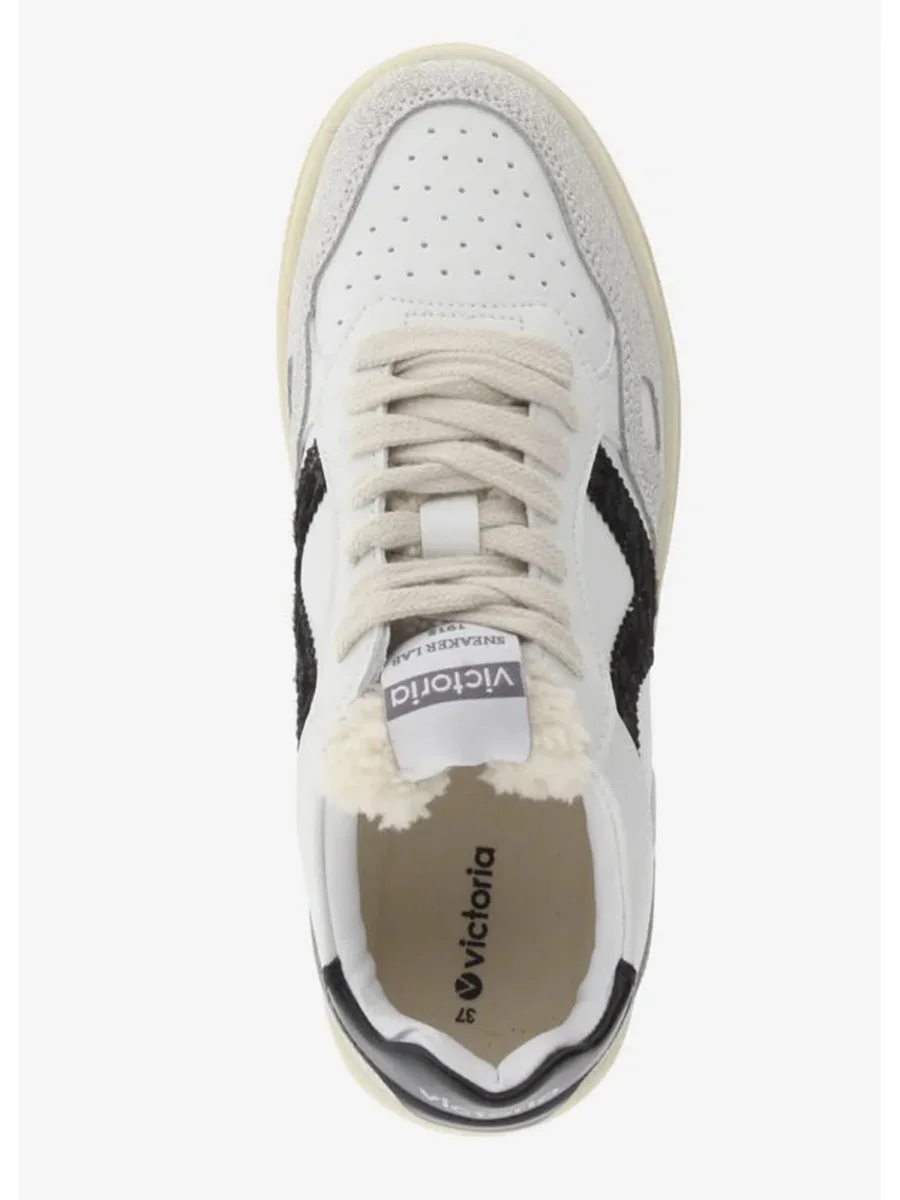 SNEAKERS SEUL VICTORIA DA DONNA BIANCO NERO - immagine 5