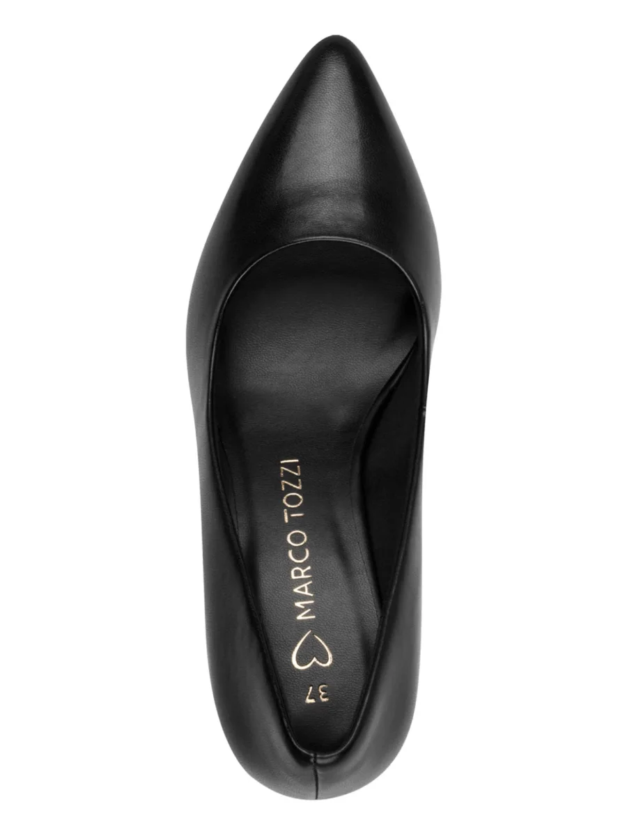 Décolleté Marco Tozzi da donna nera in tessuto elegante - immagine 5