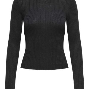 PULLOVER PLUM IN LUREX JACQUELINE DE YONG DA RAGAZZA NERO