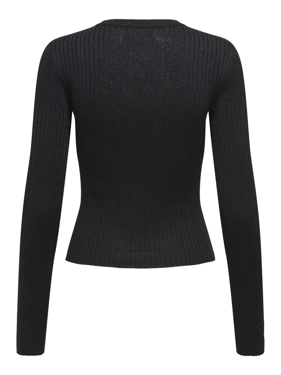 PULLOVER PLUM IN LUREX JACQUELINE DE YONG DA RAGAZZA NERO - immagine 3