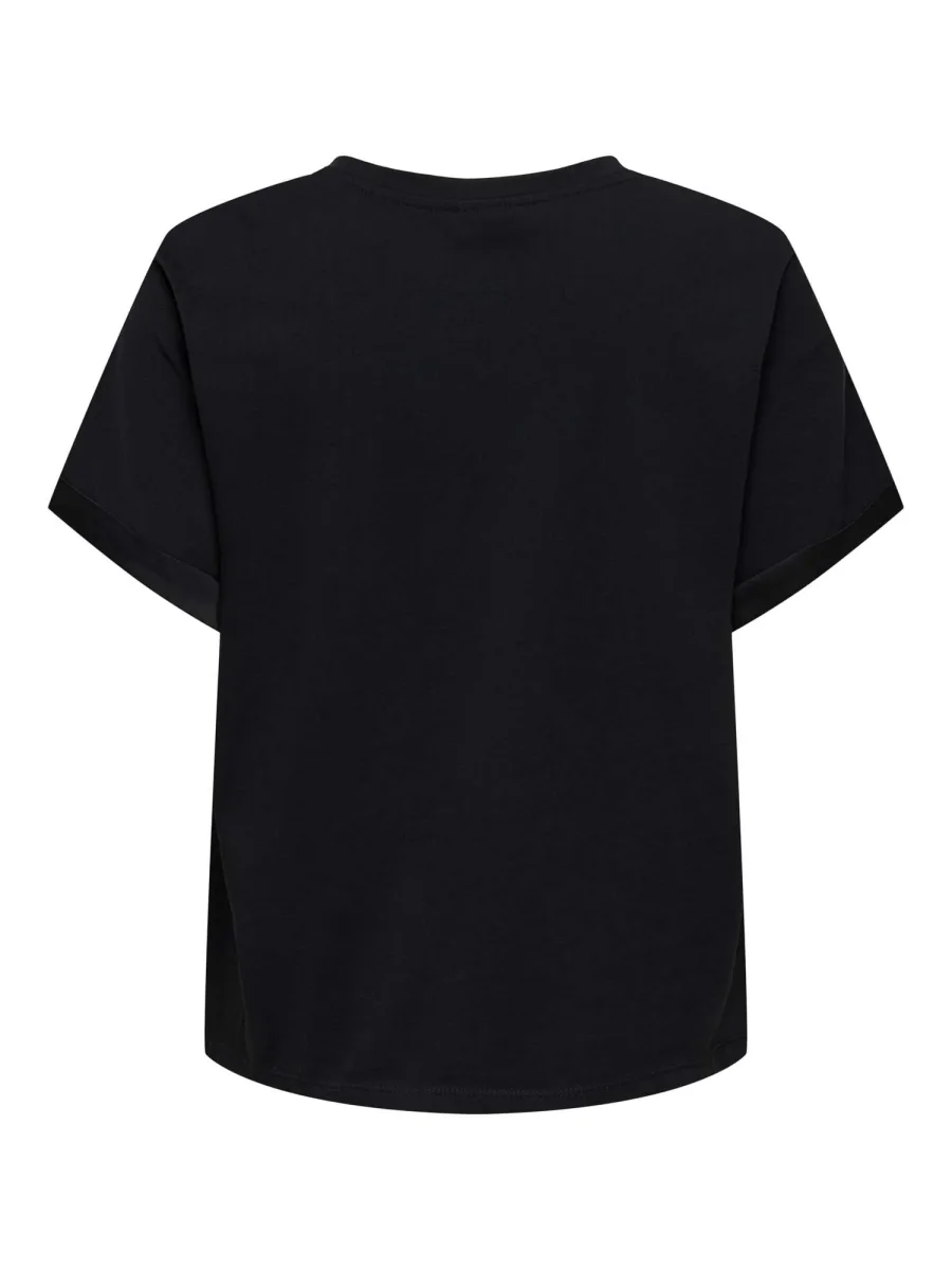 T-SHIRT JENNA BASIC JACQUELINE DE YONG DA RAGAZZA NERO - immagine 3