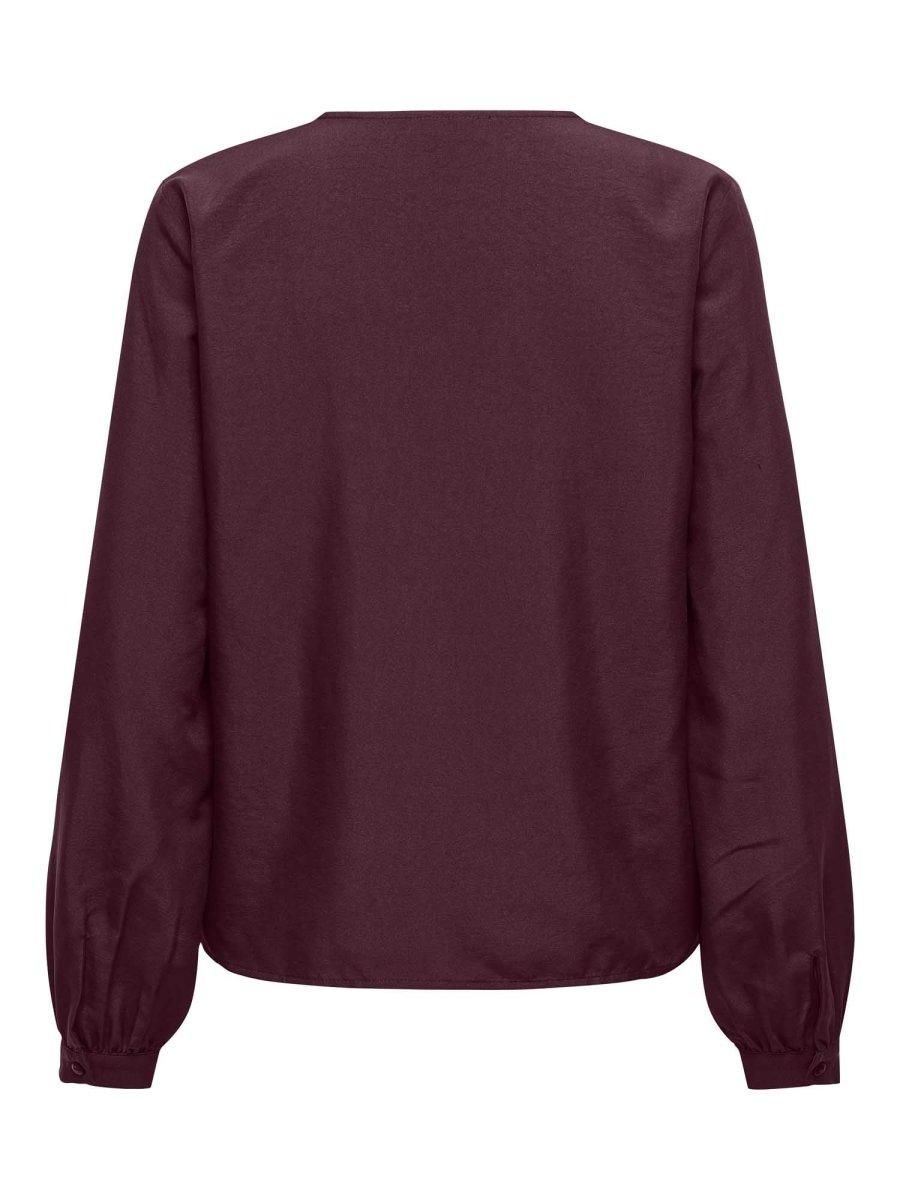 CAMICIA TRAIN JACQUELINE DE YONG DA RAGAZZA BORDEAUX - immagine 3