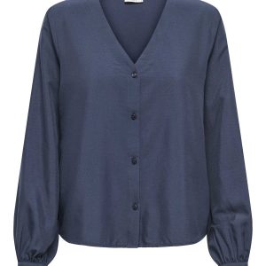 CAMICIA TRAIN JACQUELINE DE YONG DA RAGAZZA BLU