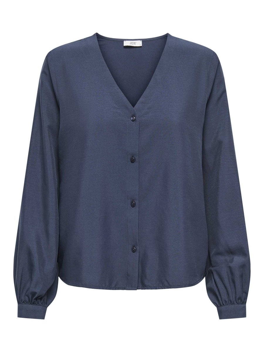 CAMICIA TRAIN JACQUELINE DE YONG DA RAGAZZA BLU