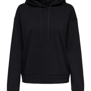 FELPA CON CAPPUCCIO AMALFI JACQUELINE DE YONG DA RAGAZZA NERO