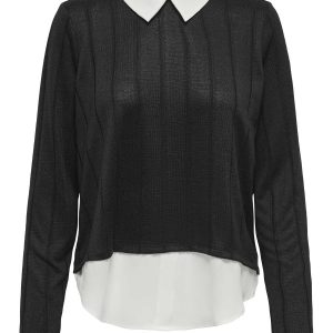 MAGLIA TONSY TIGER JACQUELINE DE YONG DA RAGAZZA NERO