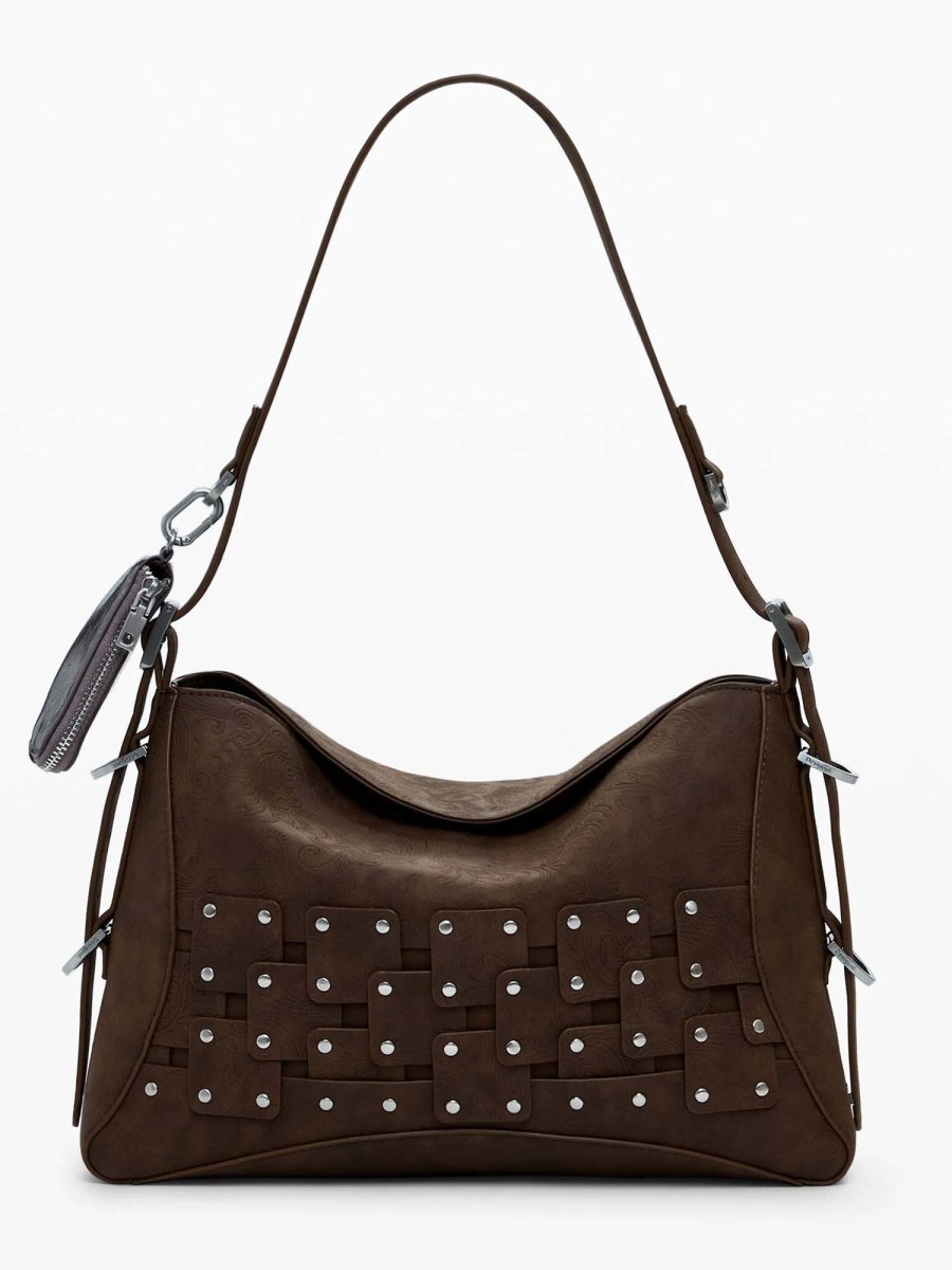 BORSA NEW PATCH DESIGUAL DONNA CIOCCOLATO