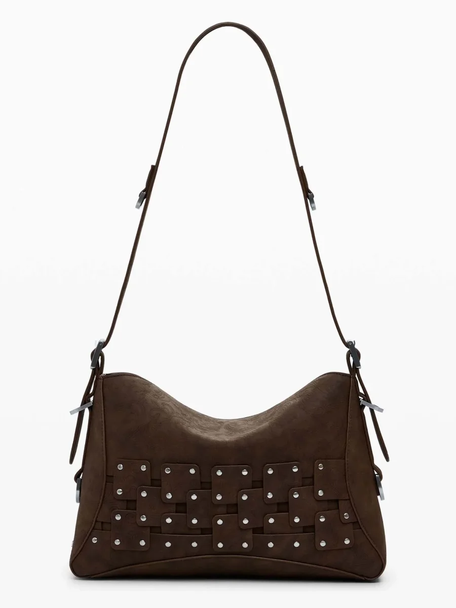 BORSA NEW PATCH DESIGUAL DONNA CIOCCOLATO - immagine 4