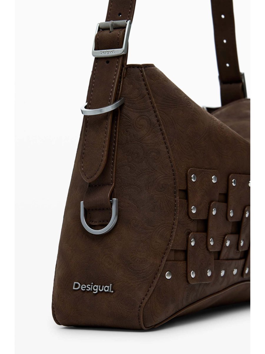 BORSA NEW PATCH DESIGUAL DONNA CIOCCOLATO - immagine 5