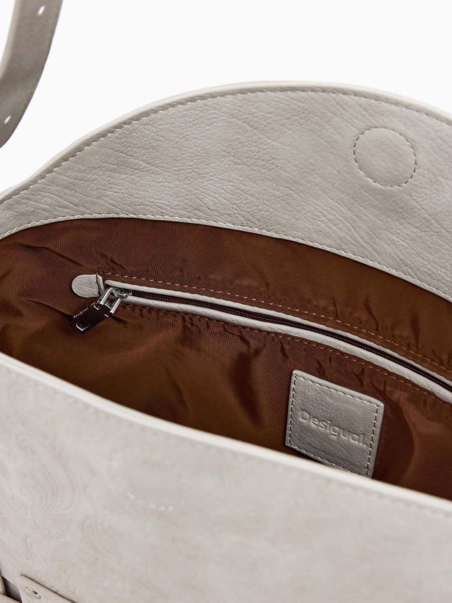 BORSA NEW PATCH DESIGUAL DONNA CREMA - immagine 6