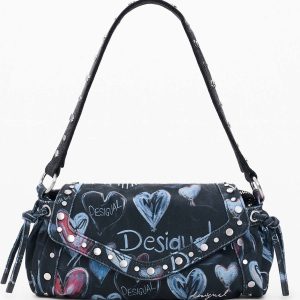 BORSA BLU DESIGUAL GRAFFITI  DA DONNA