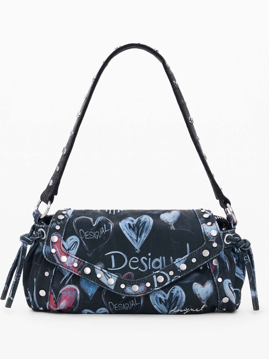 BORSA BLU DESIGUAL GRAFFITI DA DONNA