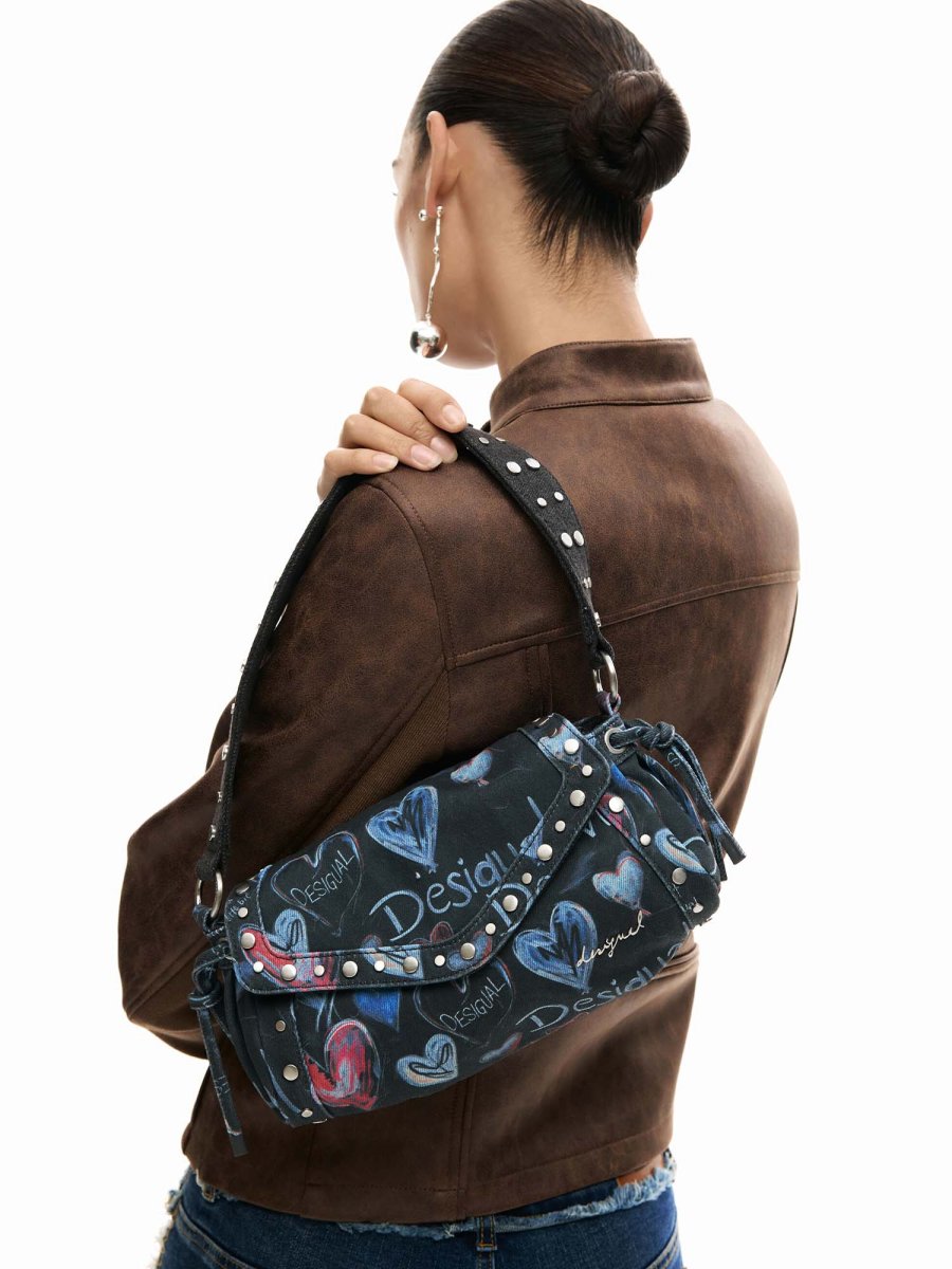 BORSA BLU DESIGUAL GRAFFITI DA DONNA - immagine 7